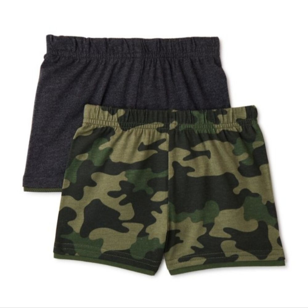 Garanimals Baby Boy Jersey Shorts, 2-Pack, Sizes0-3m